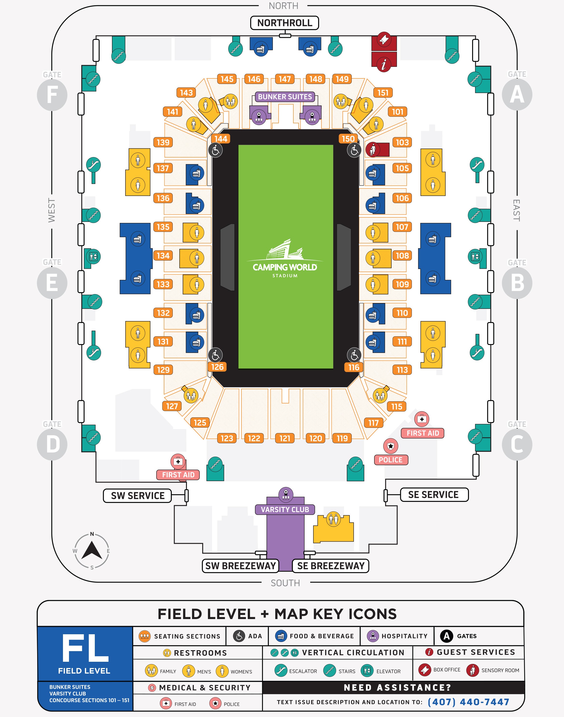 Seating Charts Camping World Stadium