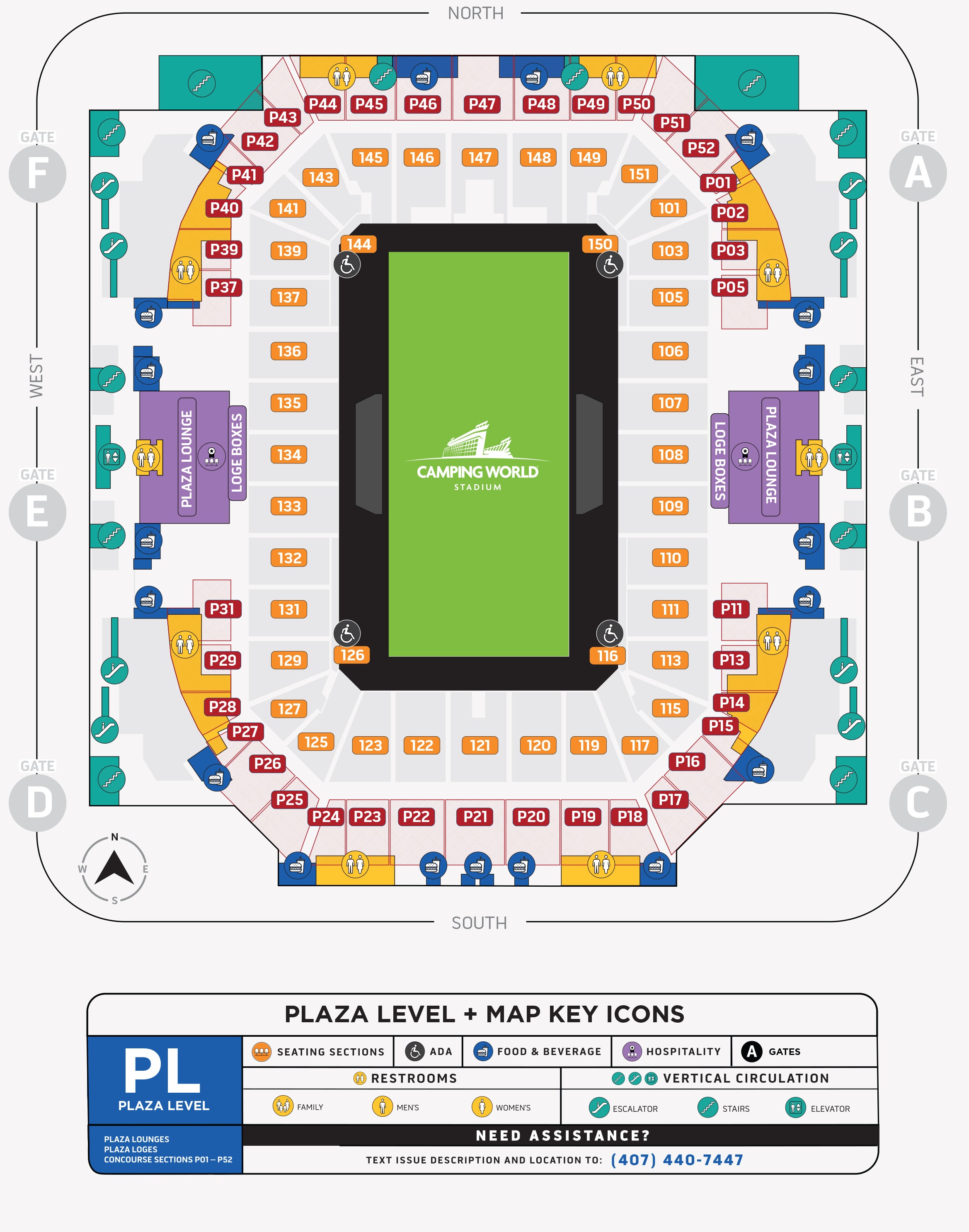 Seating Charts Camping World Stadium